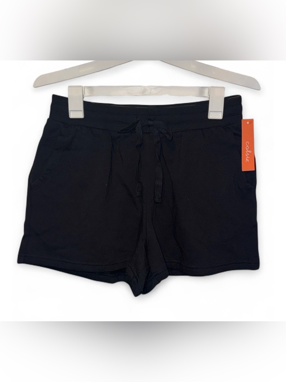Size Medium Colsie Women's Black Drawstring Lounge Shorts
